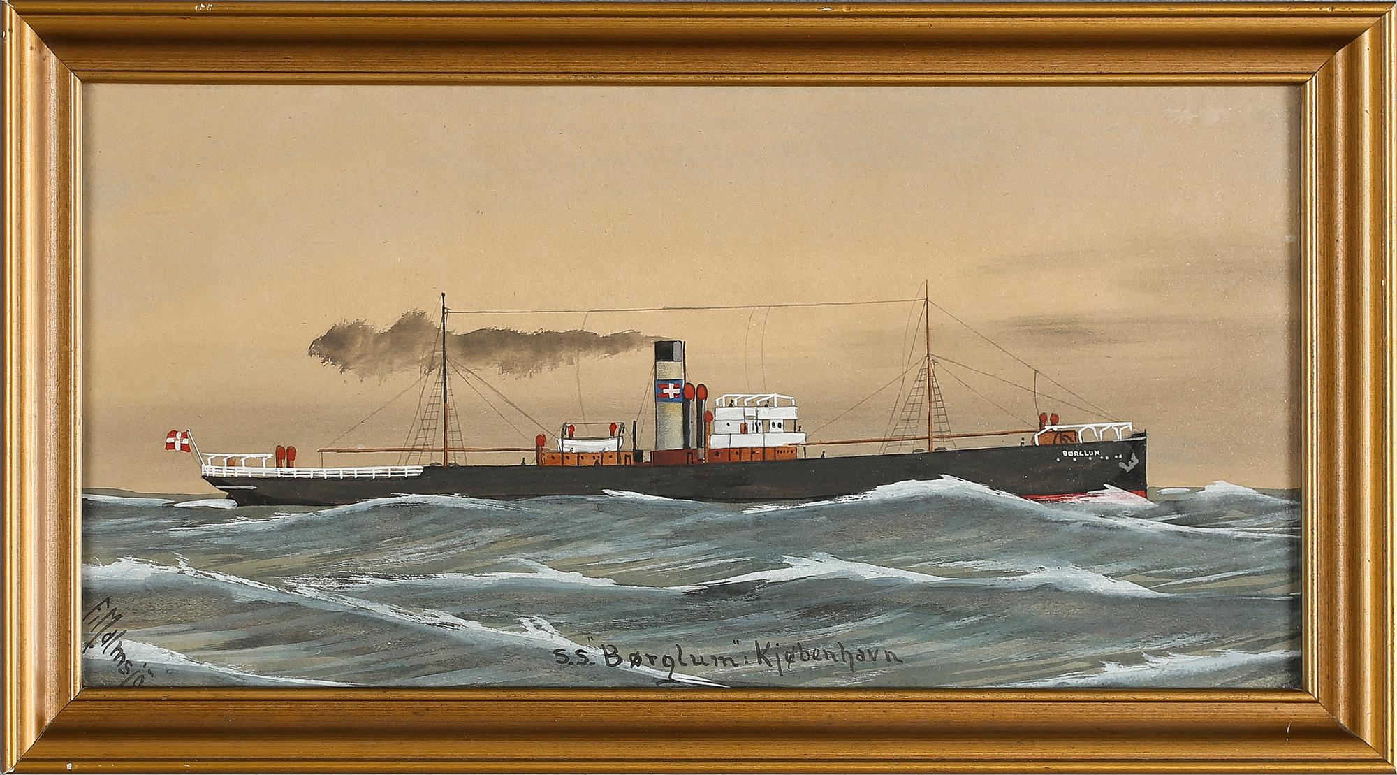 JOHAN FREDRIK MALMSJÖ, akvarell, signerad.