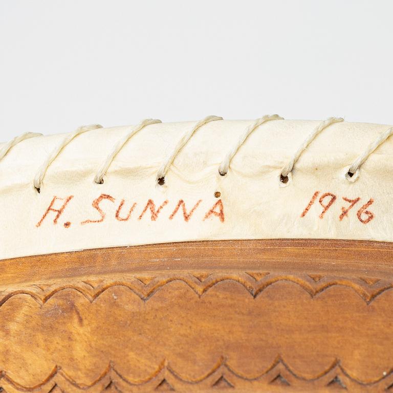 Anders Sunna, Drum, Goavddis, signed and dated 1976.