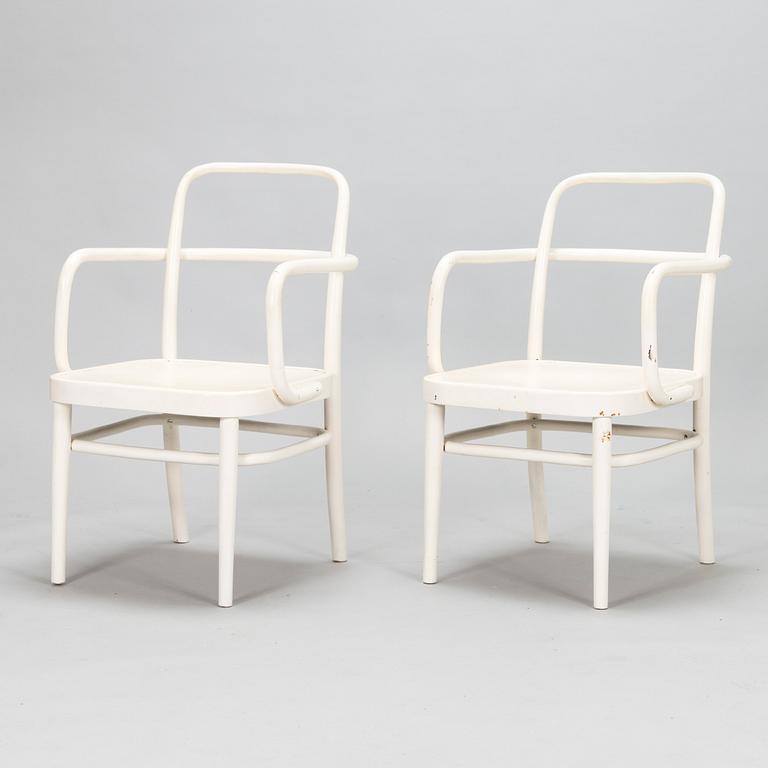 Josef Hoffmann, karmstolar, ett par, Thonet, 1900-talets första hälft.