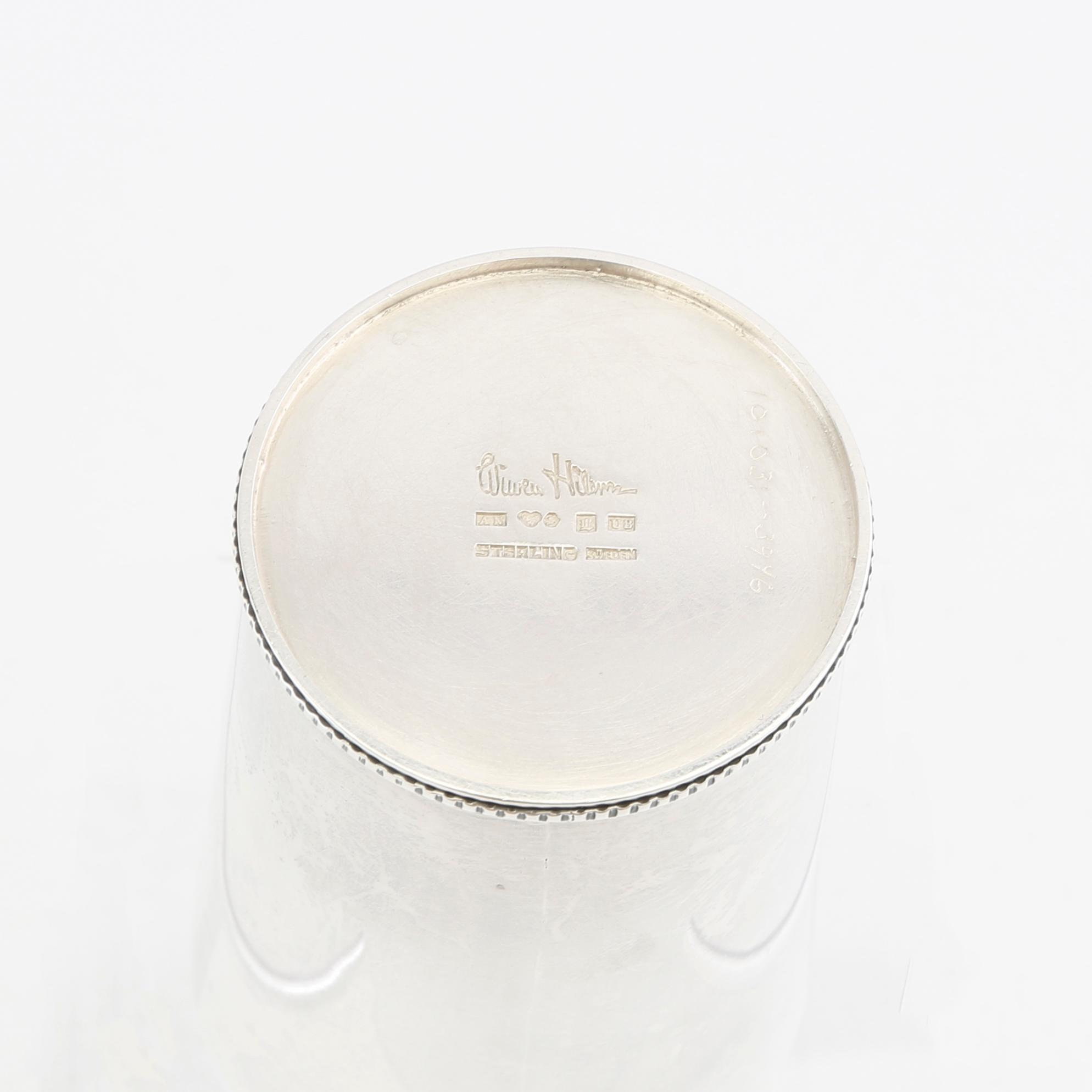 Wiwen Nilsson, goblet sterling silver, Lund 1946.