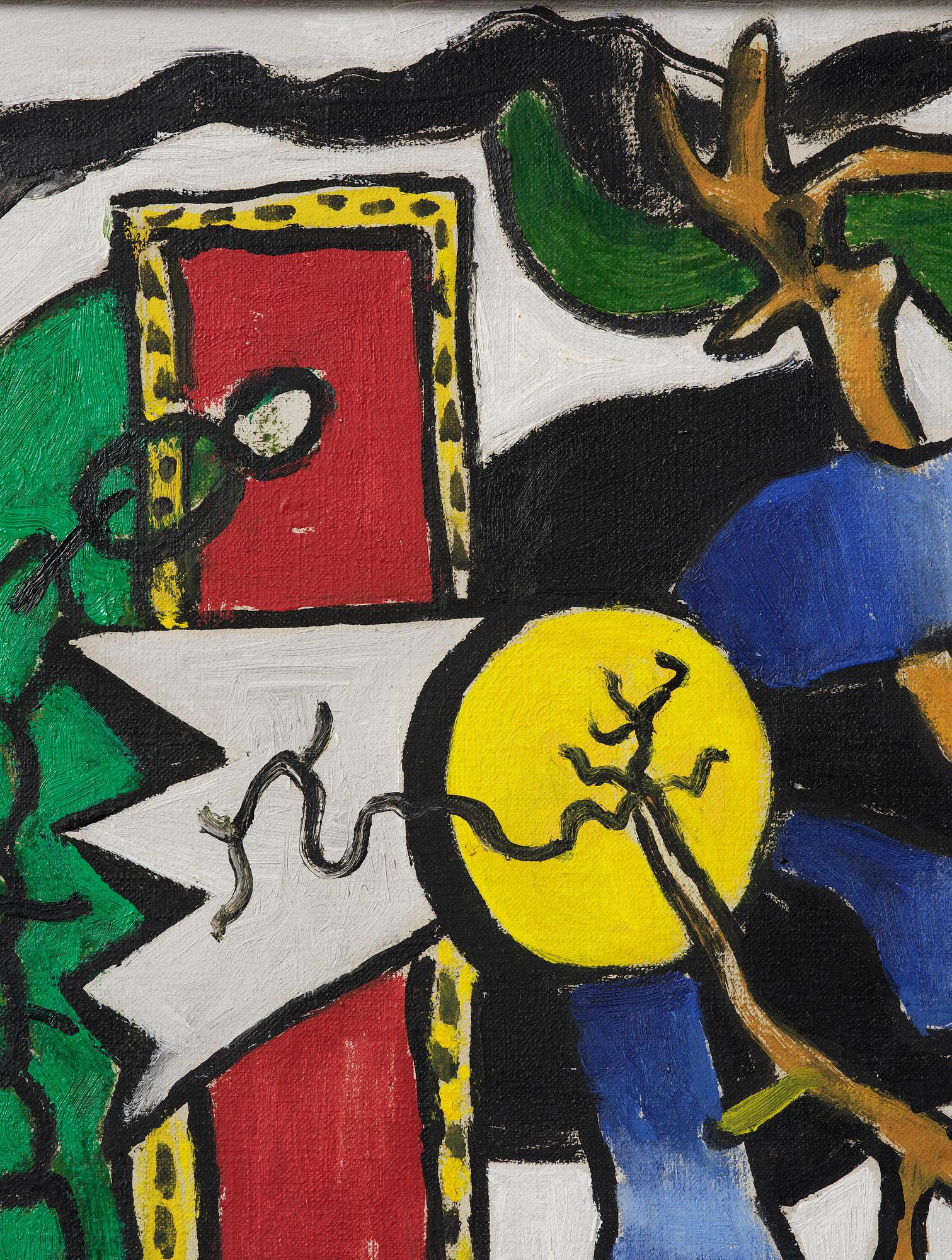 Fernand Léger, "Composition à l'oiseau, esquisse".