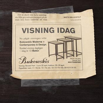 Tea table, 3 pieces, mid-20th century.