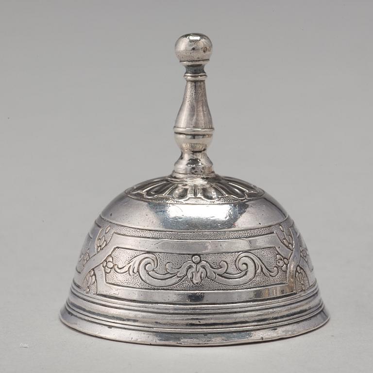 A Swedish 18th century 7 piece silver toilet service, mark of Johan Lorenz Starin, Stockholm 1736.