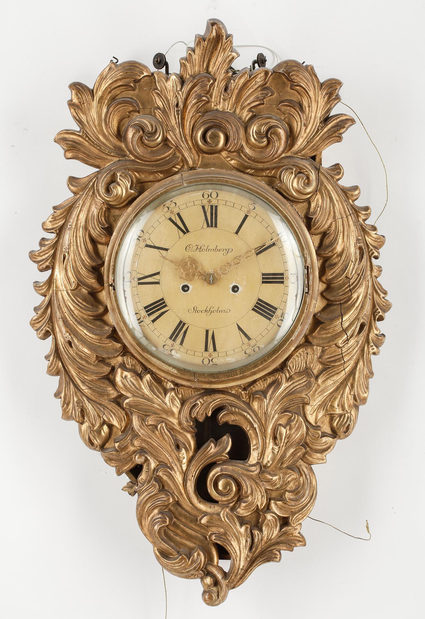 VÄGGUR, gustaviansk stil, 1800-talets andra hälft.