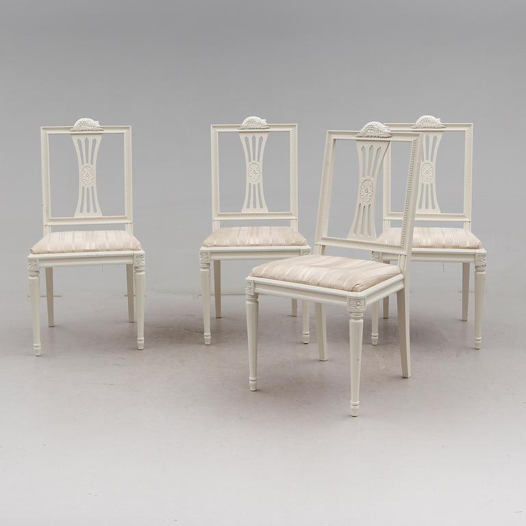 STOLAR, 4 st, gustaviansk stil, 1900-talets första hälft.