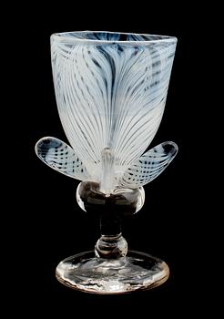 POKALGLAS, glas, Heikki Orvola, Nuutajärvi Notsjö, signerad.