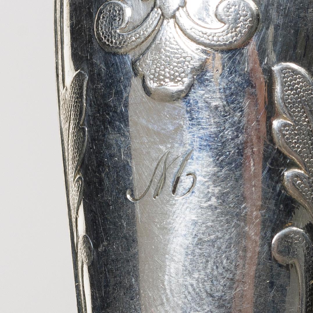 17 pieces of silver cutlery, mostly CG Hallberg, Sweden, 1842-1927.