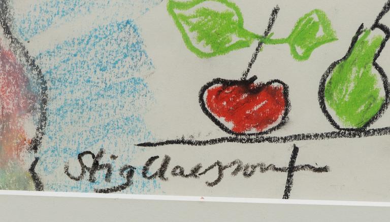 Stig "Slas" Claesson, Model study with still life.