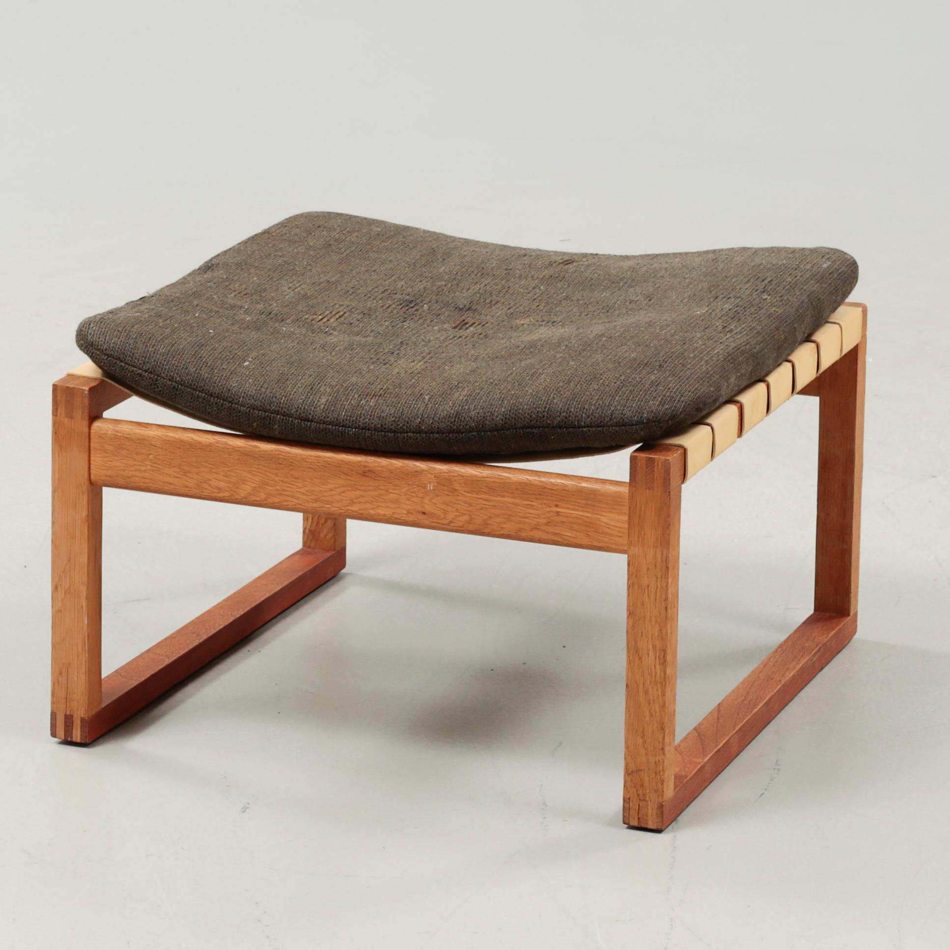 A 1960s stool, model 2248, designed by Børge Mogensen for Fredericia Stolefabrik.