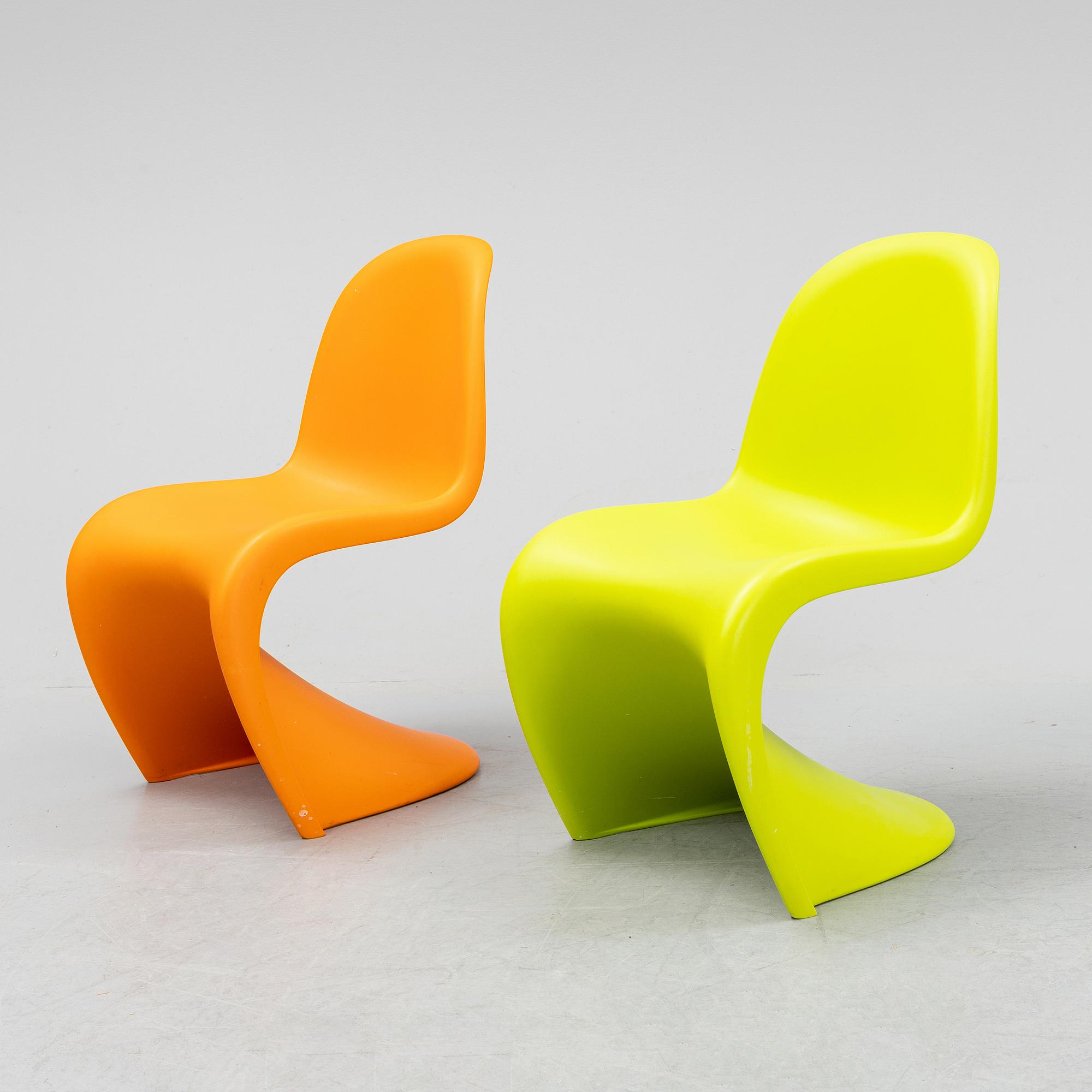 Verner Panton, a pair of "Panton Junior" children's chairs for Vitra.