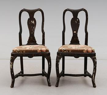 STOLAR, 1 par, rokoko, 1700-tal.