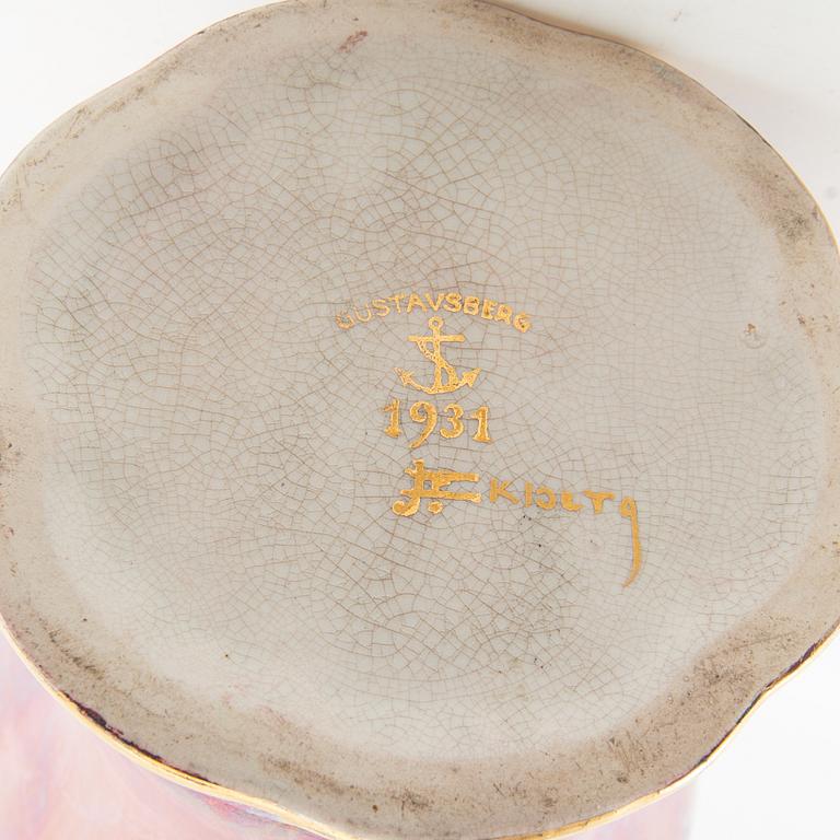 Josef Ekberg, vase Gustavsberg signed and dated 1931.