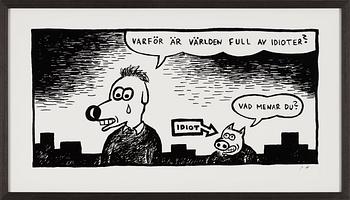 Gunnar Lundkvist, "Varför är världen full av idioter".