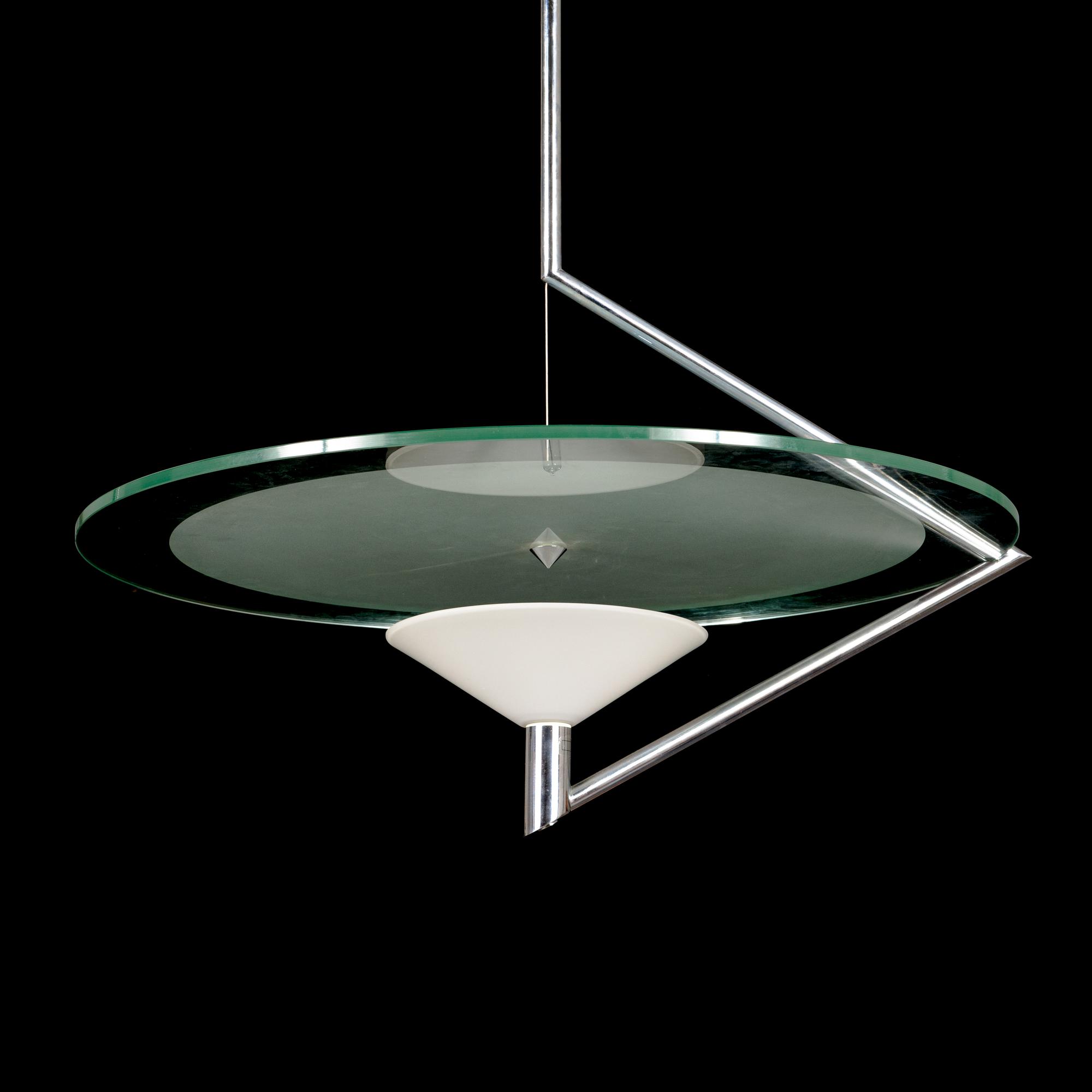 Daniela Puppa, a late 1990's 'Olympia' pendant light for Fontana Arte Milano.
