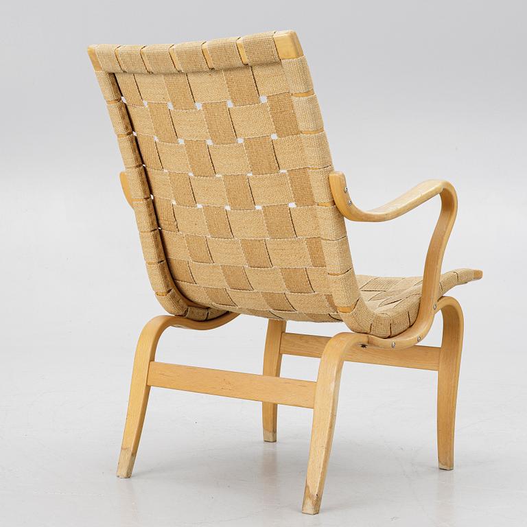 Bruno Mathsson, Armchair, "Eva", Firma Karl Mathsson, Värnamo, Sweden 1972.