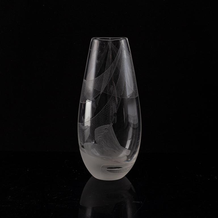 Vicke Lindstrand, vas, glas. Kosta, 1950-tal.