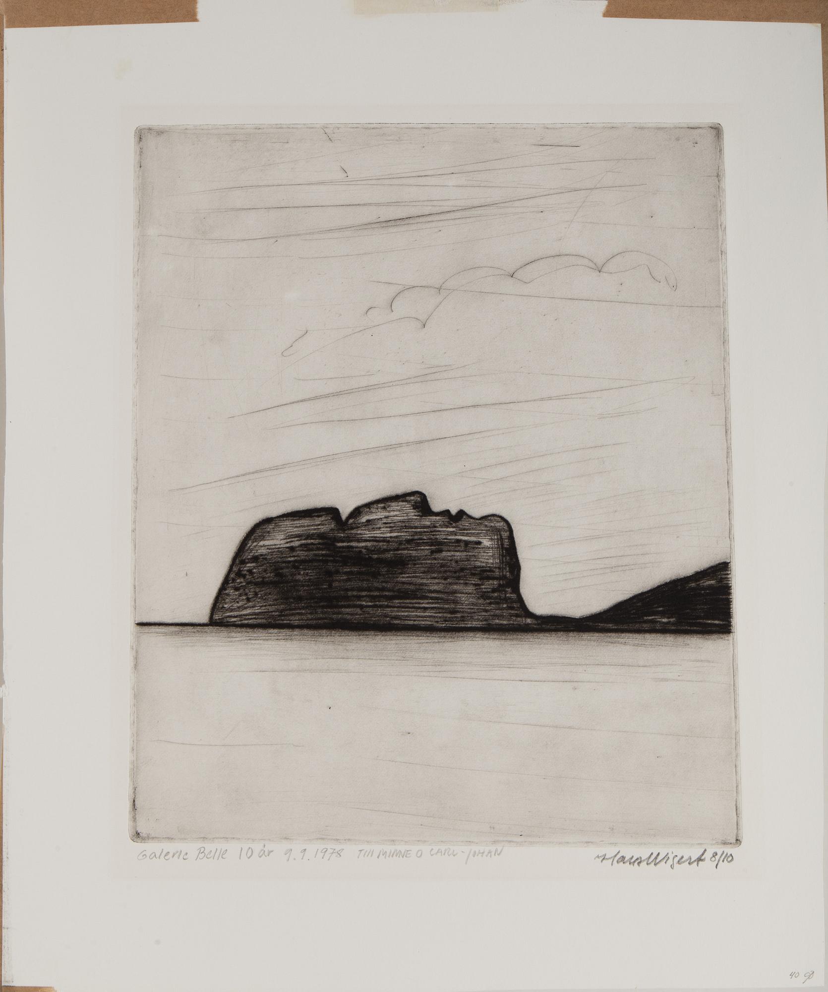 HANS WIGERT, 5 etchings, signed.