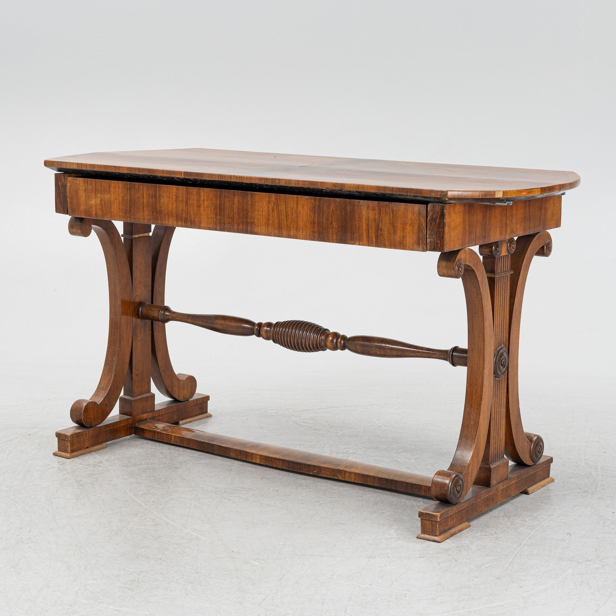 A Recency center table, England, early 19th Century.