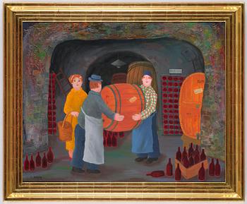 Lennart Jirlow, In the wine cellar.