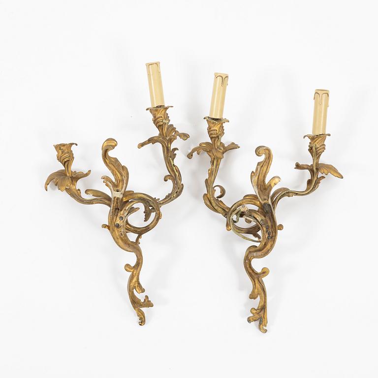 A pair of appliques, Louis XV style, France.