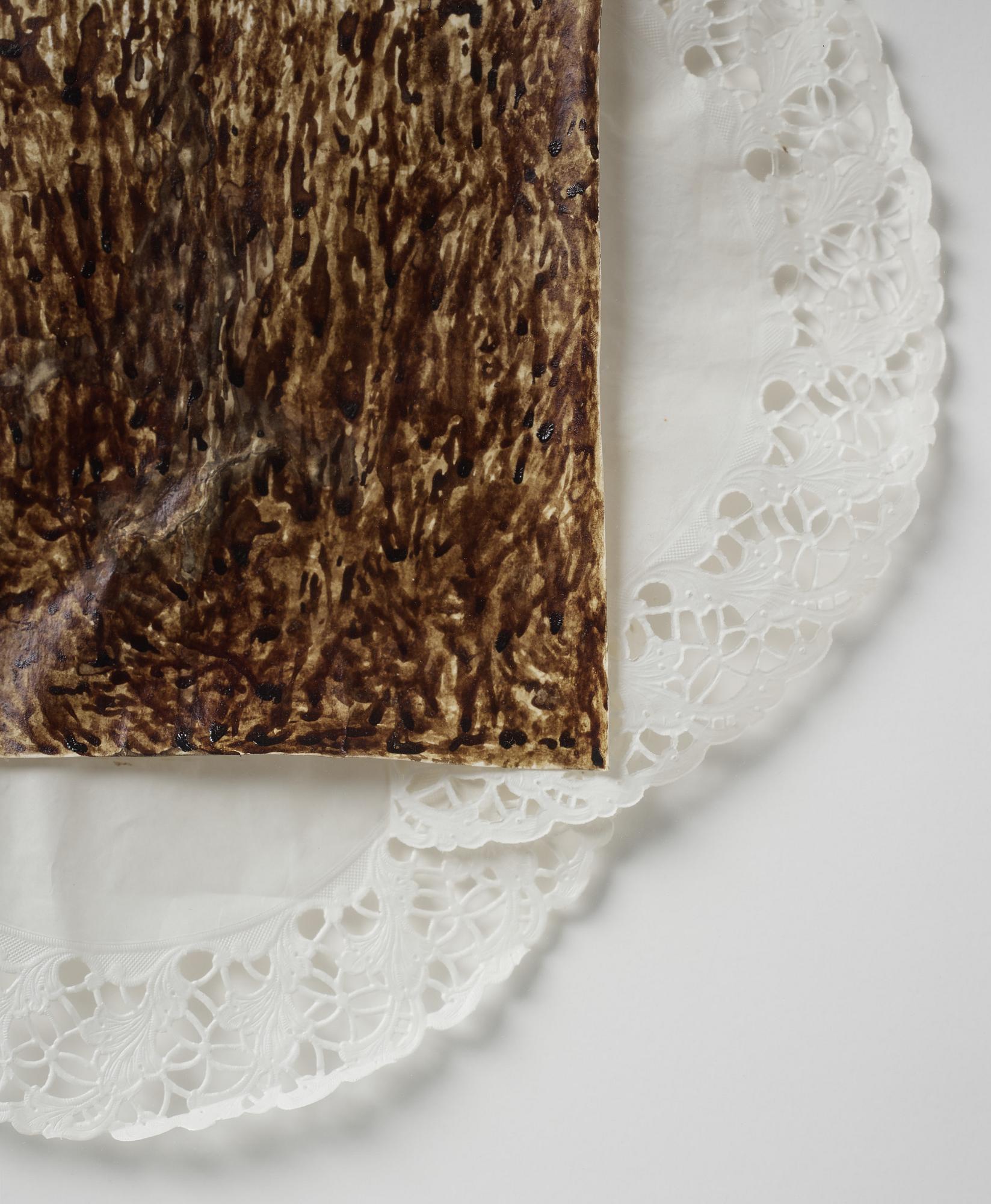 Viktor Rosdahl, signed and dated 2008 on verso. Blood on paper.