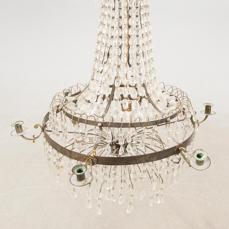 Chandelier in the Empire style, circa 1900.