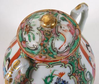 PARTI PORSLIN, 13 delar, Kanton, Kina, 1800/1900-tal.