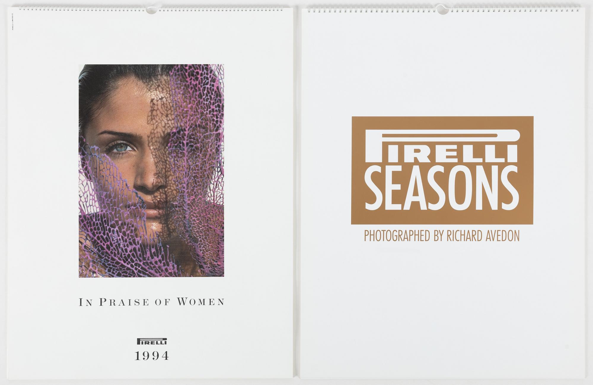 Two Pirelli Calendars, 1994 and 1995.