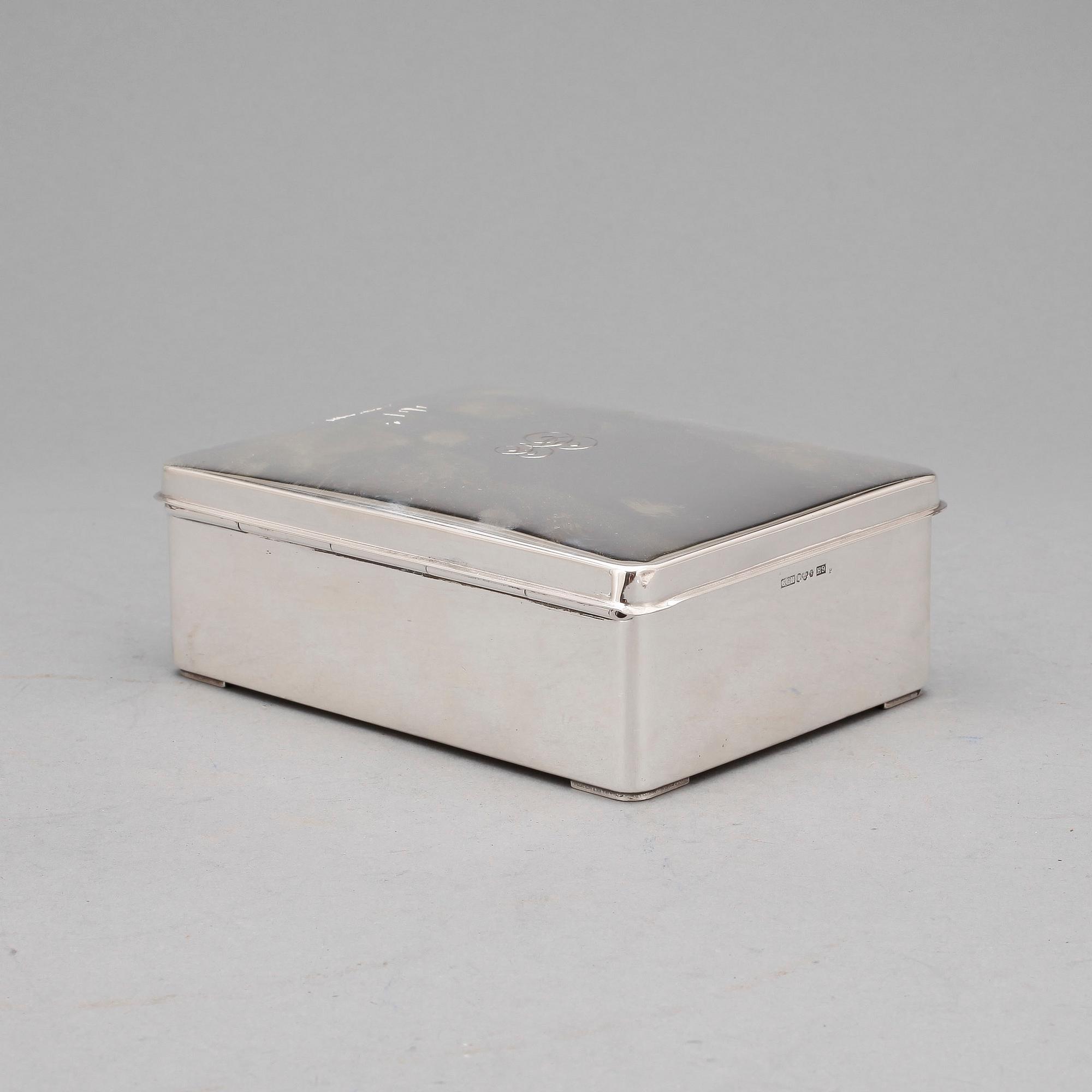 CIGARETTASK, silver, C G Hallberg, Stockholm, 1959.