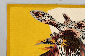 Jean Lurçat, A tapestry, "En Mansour", tapestry weave, ca 128 x 81 cm, signed Lurçat.