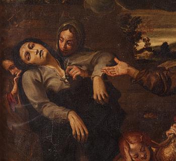 Italian school, 17th Century, The burial.