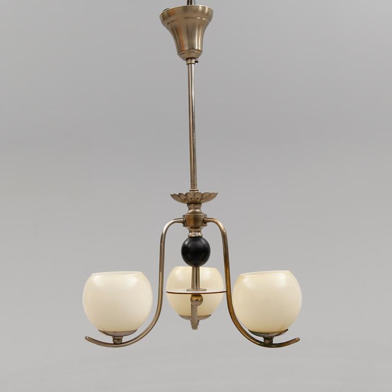 TAKLAMPA, art déco, 1900-talets första hälft. Höjd 62 cm.