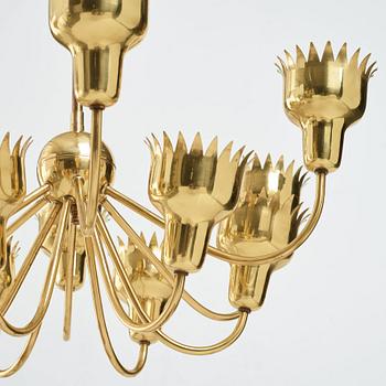 Hans Bergström, taklampa, "Bisvärmen", modell nr 90, Ateljé Lyktan, 1940-tal.