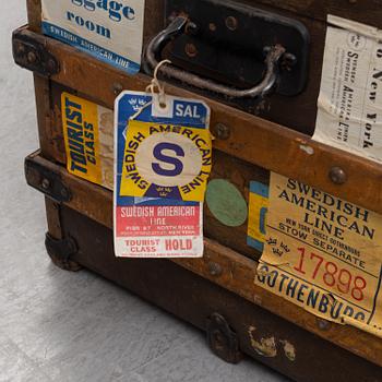 An early 20th century trunk.