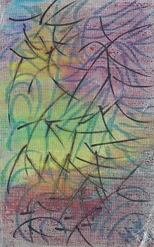 NELL WALDEN, mixed media on paper.