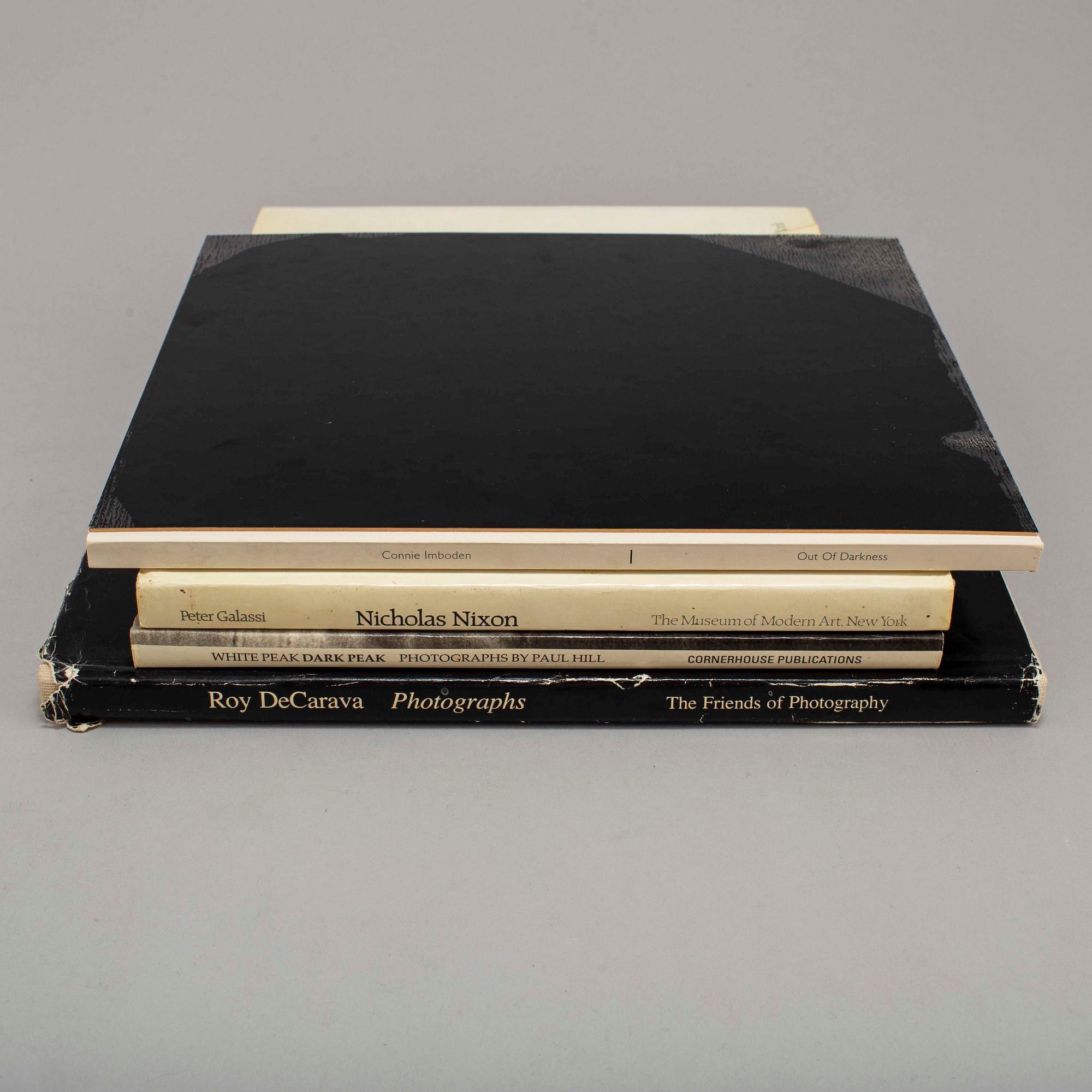 PHOTOBOOKS, Four (4) Paul Hill, Nicholas Nixon, Roy DeCarava, Connie Imboden.