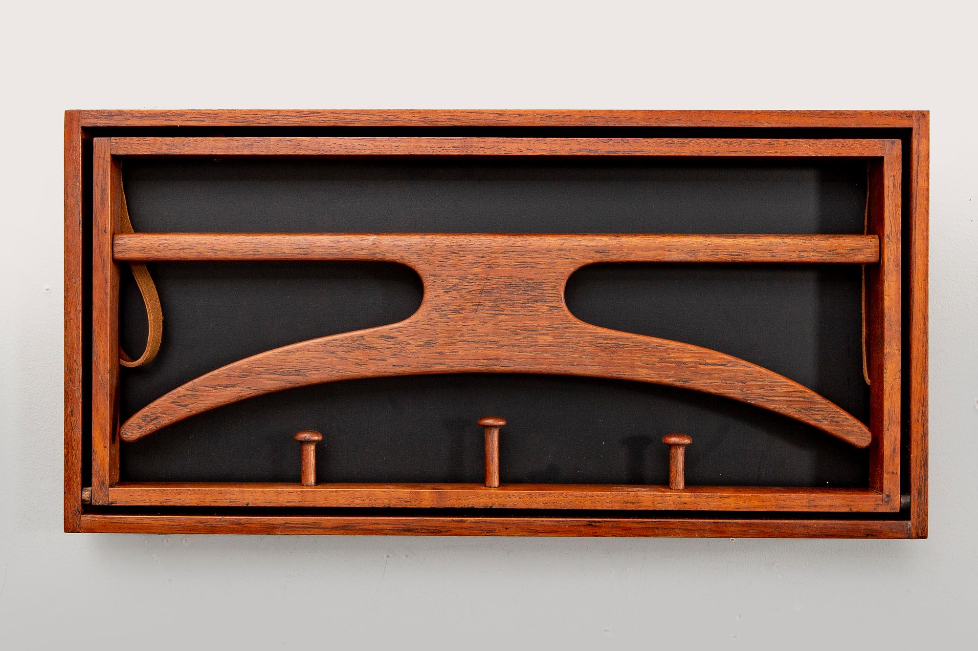 Adam Hoff & Poul Östergaard, Virum Möbelsnickeri, clothes hanger / gentleman, Denmark, mid-20th century.