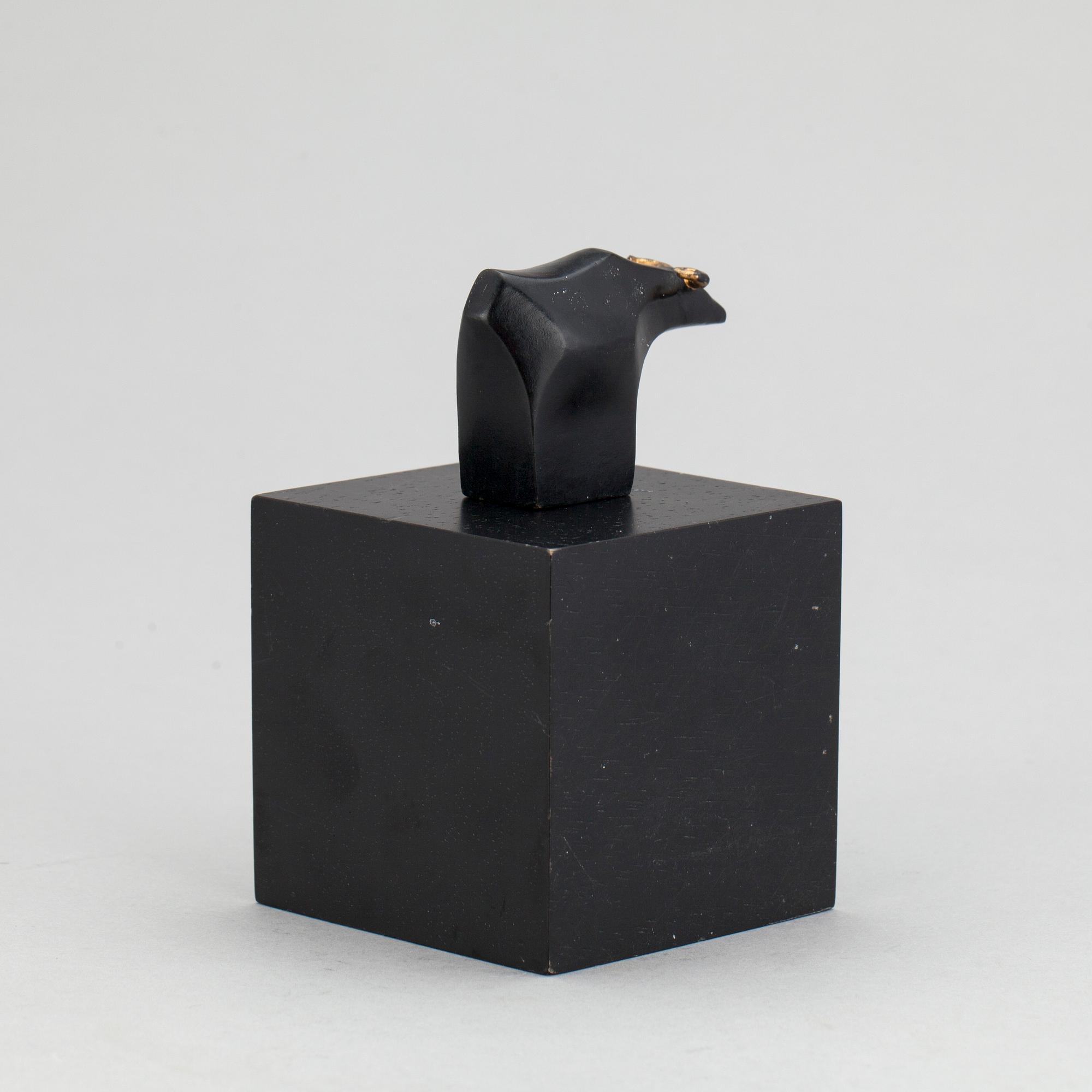 GUNNAR CYRÉN, skulptur, "Vattenbuffel", signerad.