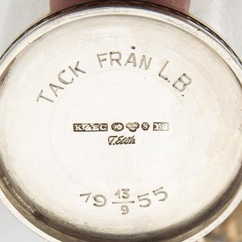 Cups/Bowls 6 pcs mostly CG Hallberg silver, first half of the 20th century.