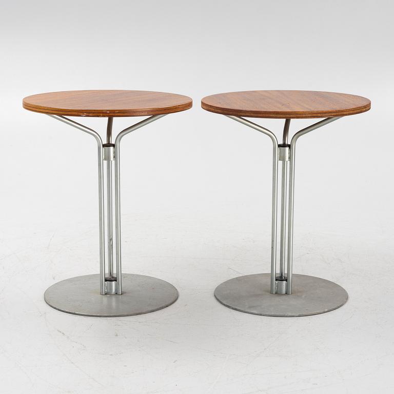 Two café tables, 1980's.