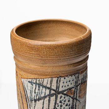 Lisa Larson, a unique stoneware vase, Gustavsberg studio, Sweden 1950s.