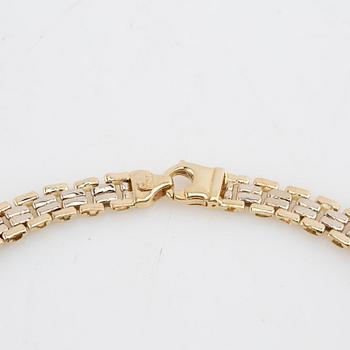 Necklace 18K two-tone gold with cabochon-cut sapphires, Cuccarolo Costante, Vicenza Italy.