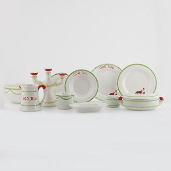 Christmas service, 39 pieces, porcelain, "God Jul", Gustavsberg.