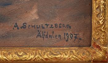 ANSHELM SCHULTZBERG, olja på duk, sign samt dat 1907.