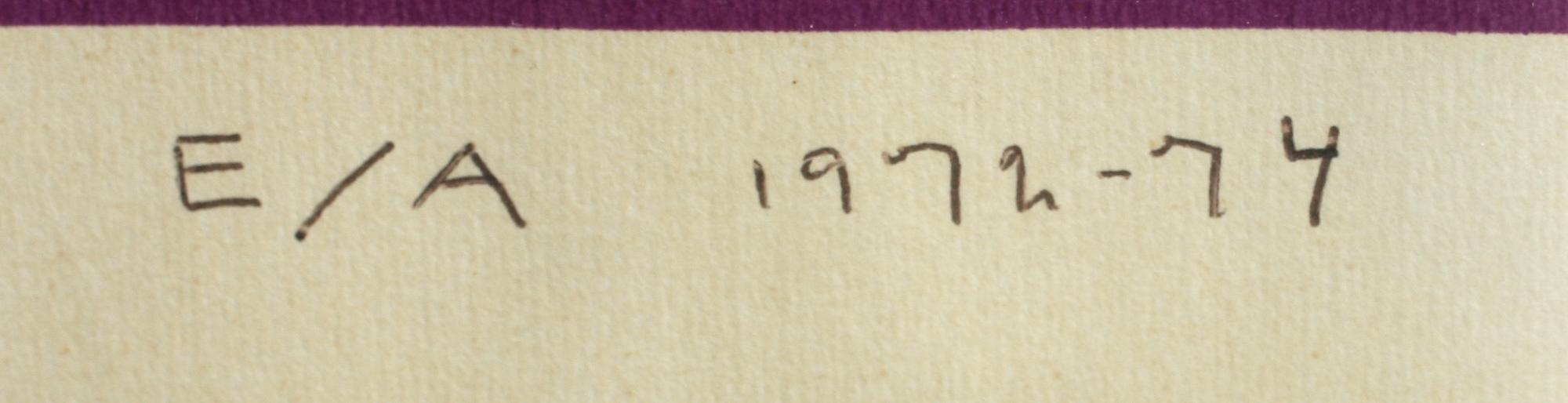 OLLE BAERTLING, färgserigrafi, sign, numr E/A o dat 1972-74.