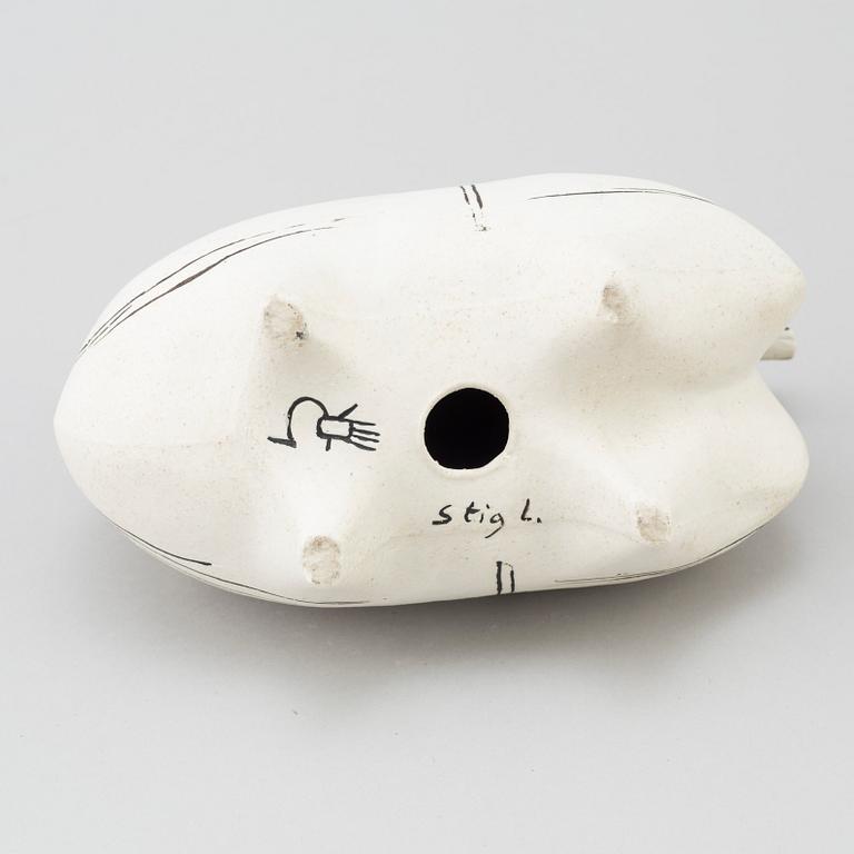 STIG LINDBERG, a "Springare" stoneware sculpture of a horse, Gustavsberg studio, Sweden 1952-72.