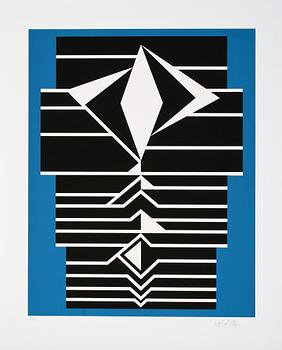 Victor Vasarely · VICTOR VASARELY, färgserigrafi, signerad och numrerad 67/100