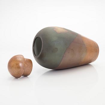 Inkeri Leivo, a ceramic urn 'Josefine', signed Inkeri Leivo Arabia.