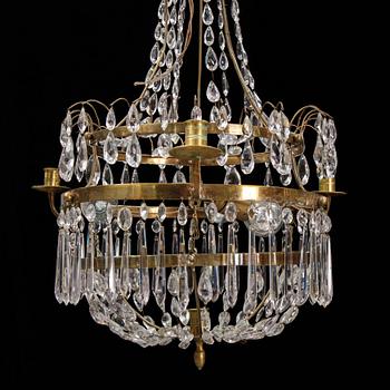 A Gustavian style chandelier, 20th Century.
