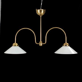 TAKLAMPA, Karlskrona Lampfabrik, 1900-talets slut. Höjd 45 cm.